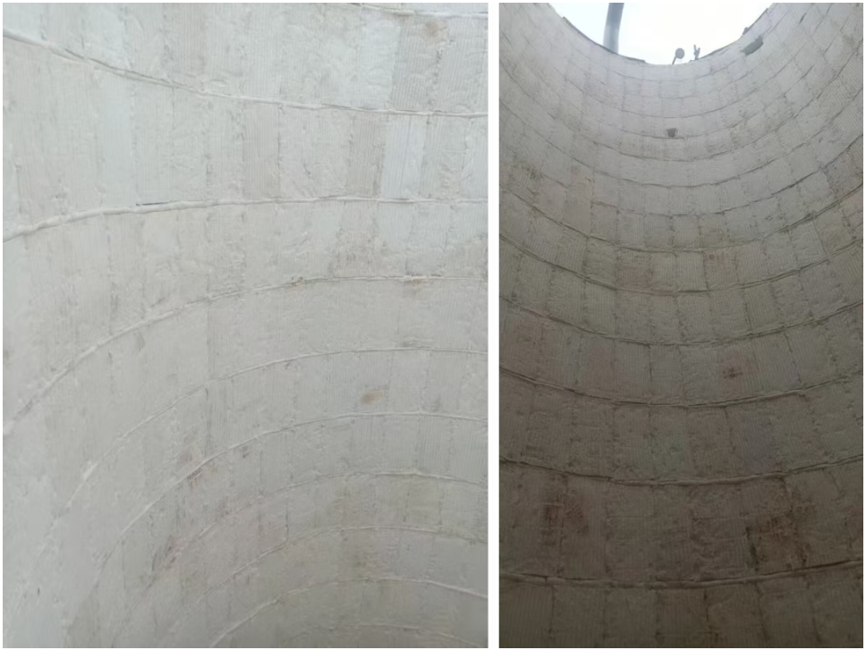 Completed aerogel composite insulation system on industrial furnace