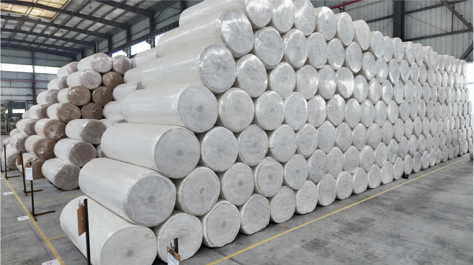 Warehouse inventory of aerogel materials