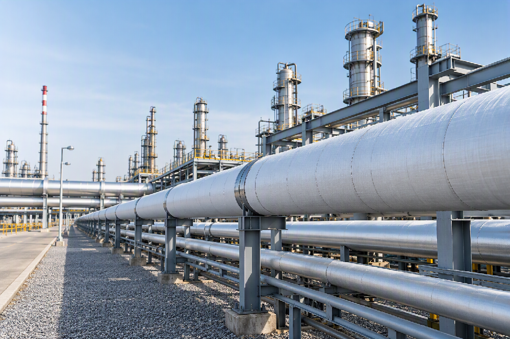 Aerogel insulation retrofit project for high-temperature petrochemical pipelines